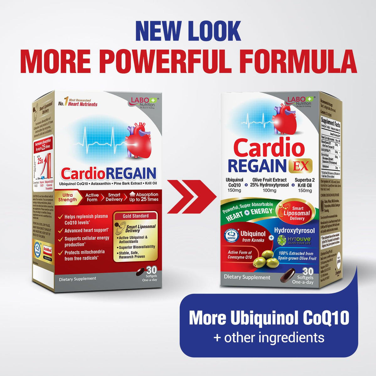 LABO Nutrition CardioREGAIN EX CoQ10 150mg boîte arrière