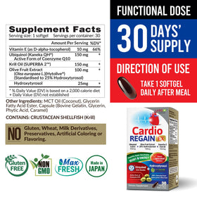 LABO Nutrition CardioREGAIN EX CoQ10 150mg gélules