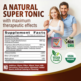 LABO Nutrition Champignon Ultra Reishi 109g vue avec d'autres champignons