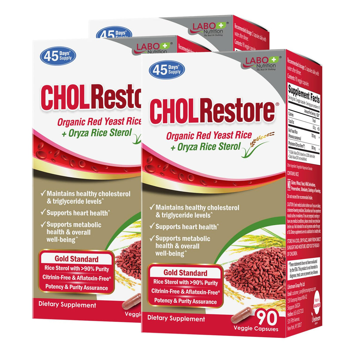 LABO Nutrition CHOLRestore 90 capsules - vue de face