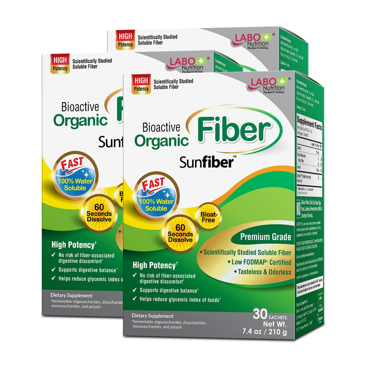 LABO Nutrition Fibre Bioactive Organique sachets vue avant