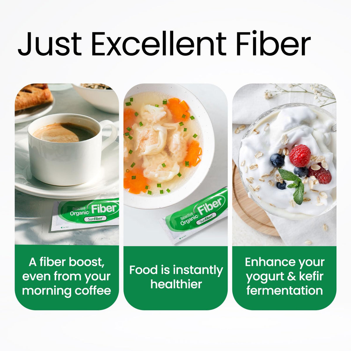 LABO Nutrition Fibre Bioactive Organique Sunfiber en utilisation quotidienne