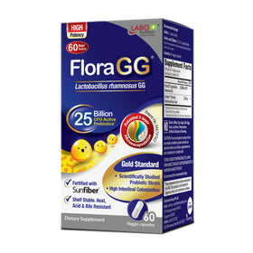 LABO Nutrition FloraGG 25 Milliards CFU Probiotique 60 Capsules vue de face