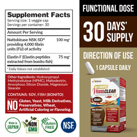 LABO Nutrition VesseCLEAR EX 4000FU 50g capsules vue de côté