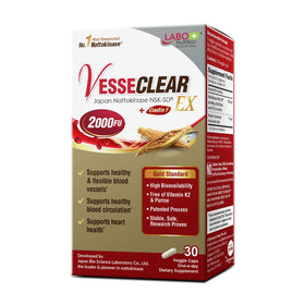 LABO Nutrition VesseCLEAR EX Nattokinase NSK-SD 75mg, emballage avant