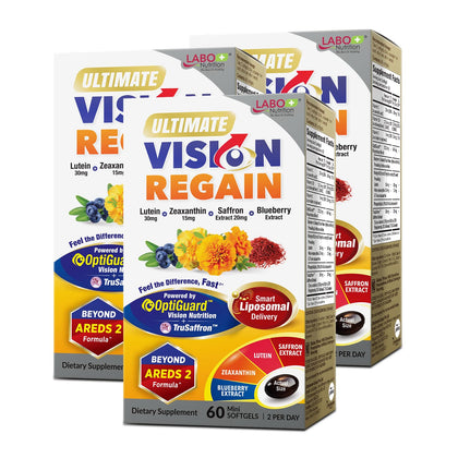 LABO Nutrition VisionREGAIN Lutein Zeaxanthin 3 Pack vue de face