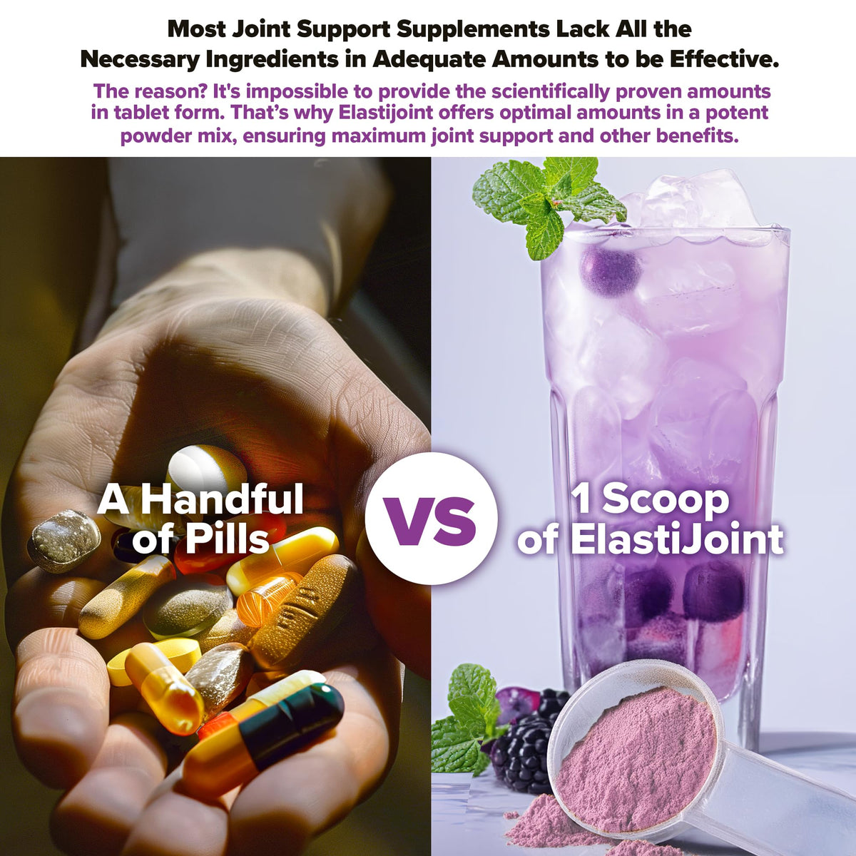 Labrada Elastijoint poudre dans un verre d'eau