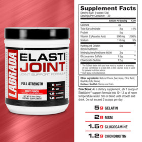 Labrada Elastijoint poudre de soutien articulaire 440g en utilisation dans une cuisine