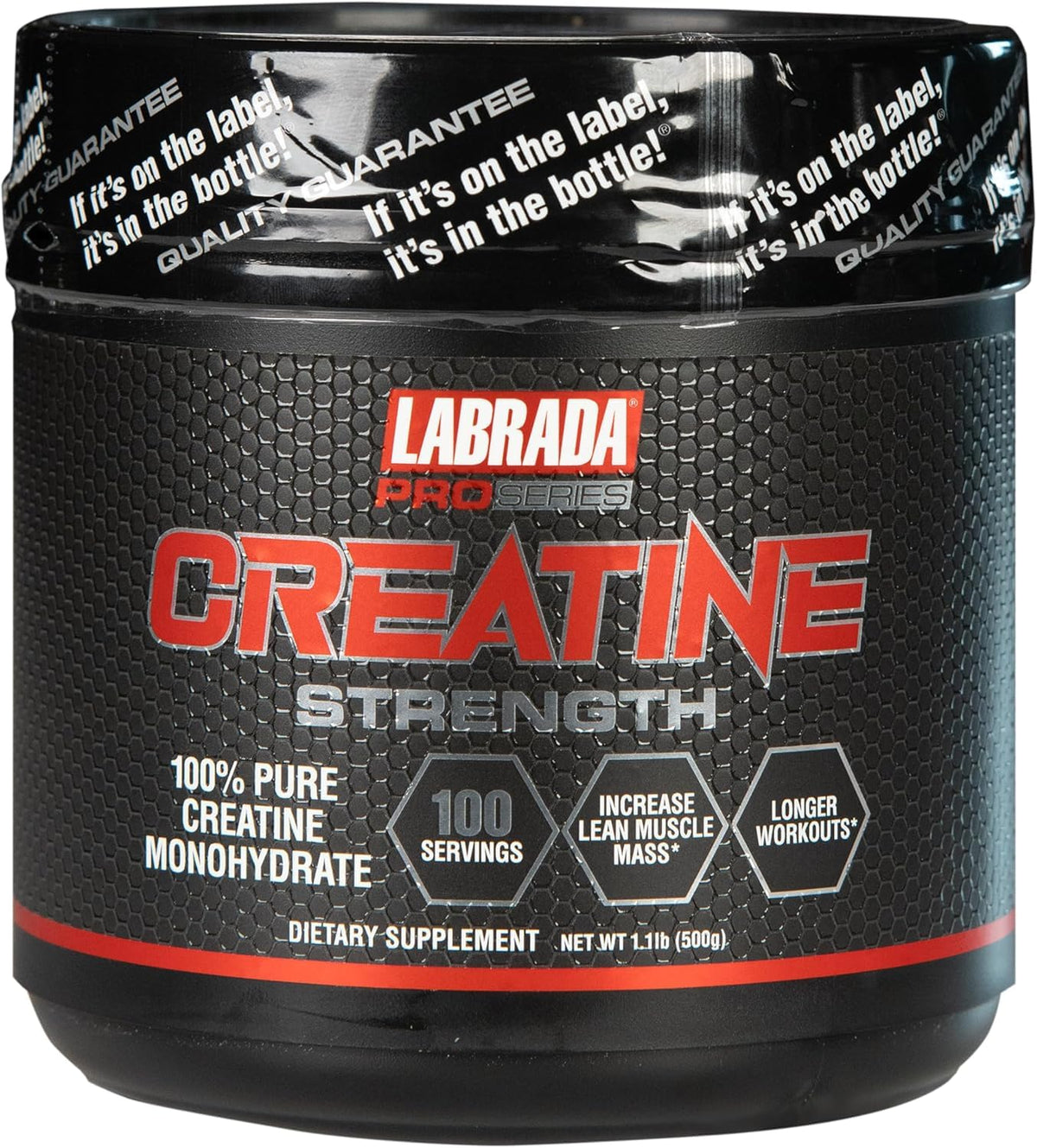 Labrada Pro Series Creatine Strength 500g vue de face