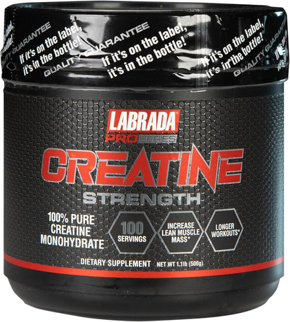 Labrada Pro Series Creatine Strength 500g vue de face
