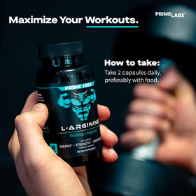Labs L-Arginine 1500mg bottle side view