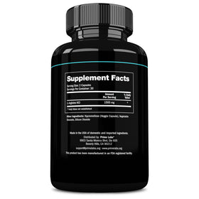 Labs L-Arginine 1500mg capsules in a fitness setting