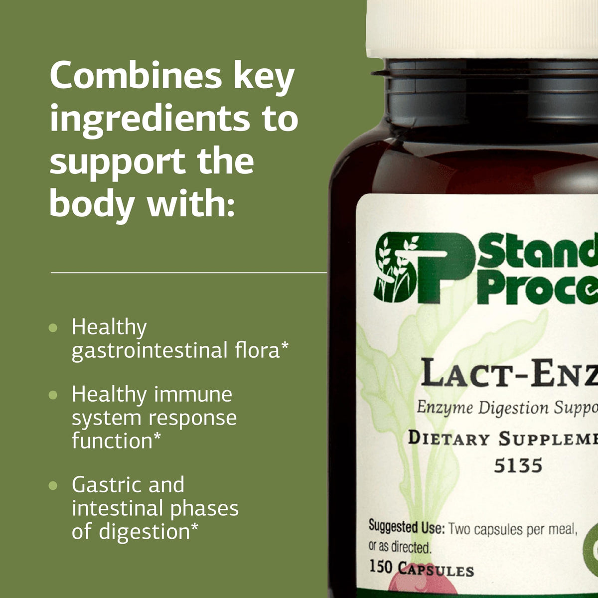 Lact-ENZ Standard Process avec capsules visibles