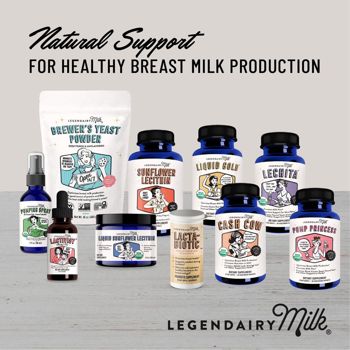 Lacta-Biotic Legendairy Milk gélules avec une tasse de thé
