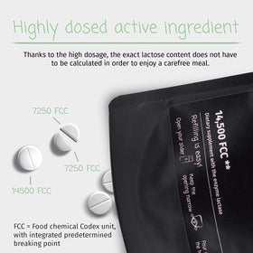 LactoJoy Lactase gélules sur une table
