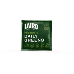 Laird Superfood sachet individuel de poudre verte ouvert