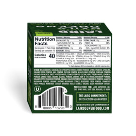 Laird Superfood sachets de poudre verte avec fruits et légumes