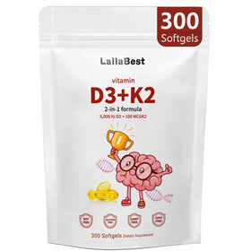 LallaBest gélules de vitamines D3 et K2 avec emballage