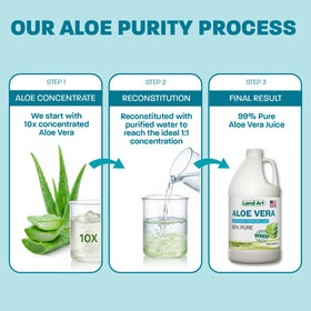 Land Art Jus d'Aloe Vera Pur 1,89 L en situation