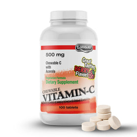 LANDAU Bonbons Vitamine C 500mg à Mâcher – Boîte vue de face