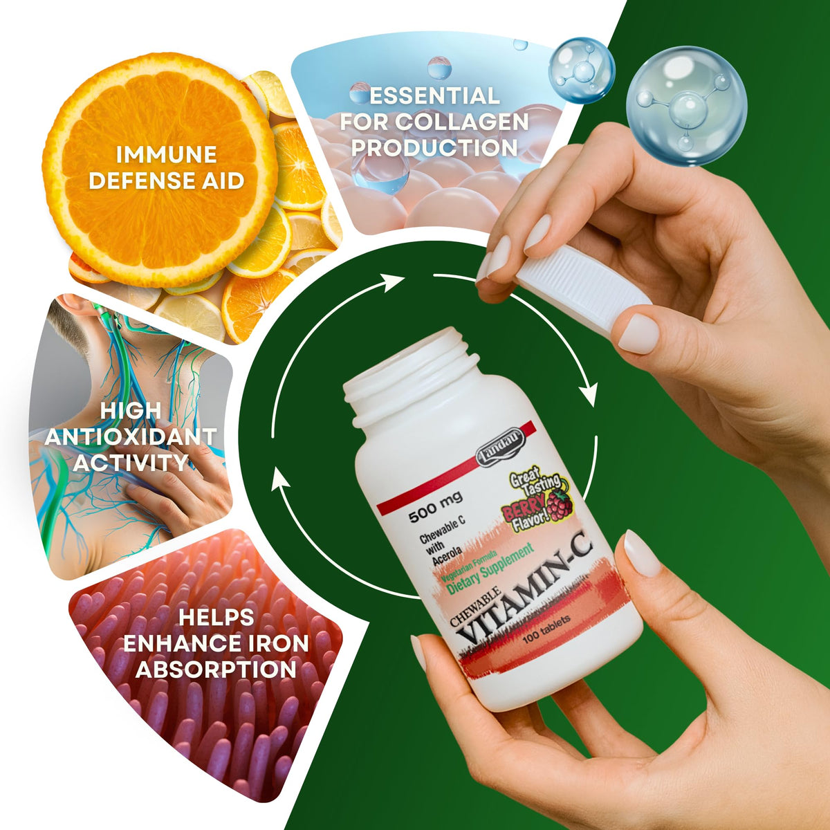 LANDAU Bonbons Vitamine C 500mg – Environnement de consommation