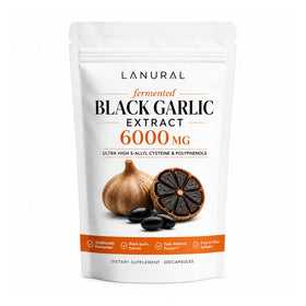 Lanural Extrait de Ail Noir Fermenté 6000mg 300 gélules vue de face