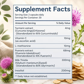 LANZF Chardon-Marie capsules sur une table