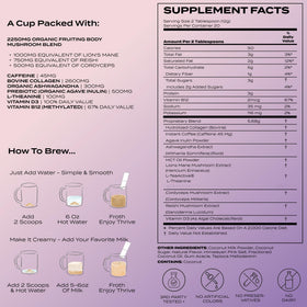Latte Superblend d'Atlas avec une belle présentation