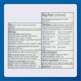 Laxatif Salin MAJOR avec verre d'eau pour dosage