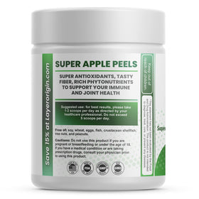 Layer Origin Poudre de Pelure de Pomme Bio 132g dans un bol