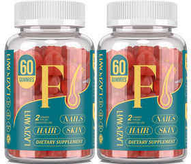 Lazpowfi Gummies Biotine 60 jours, emballage avant