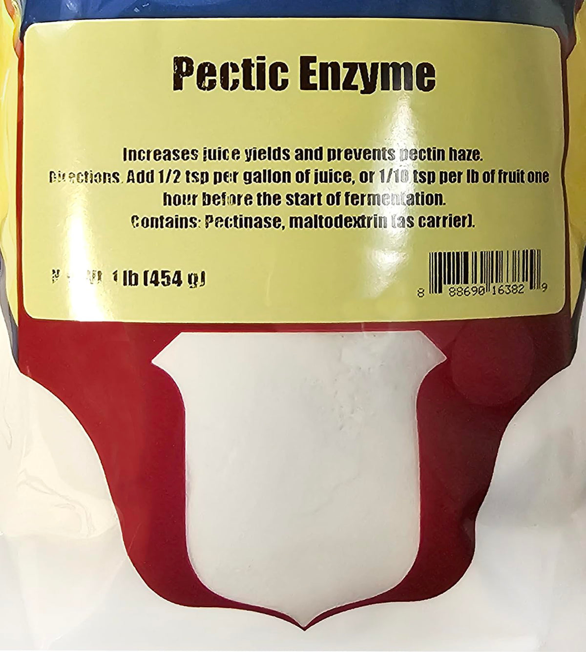 LD Carlson Enzyme Pectique 1 lb - détails de l'étiquette