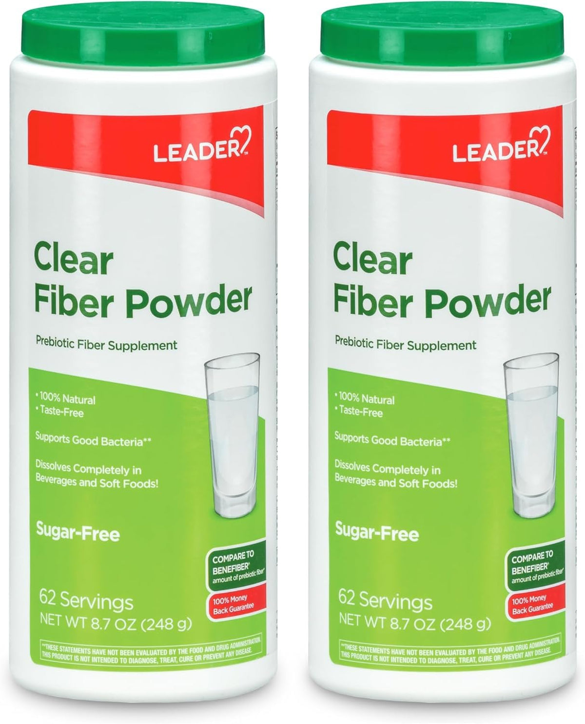 Leader Poudre de Fibres Prébiotiques 630g vue avant avec emballage