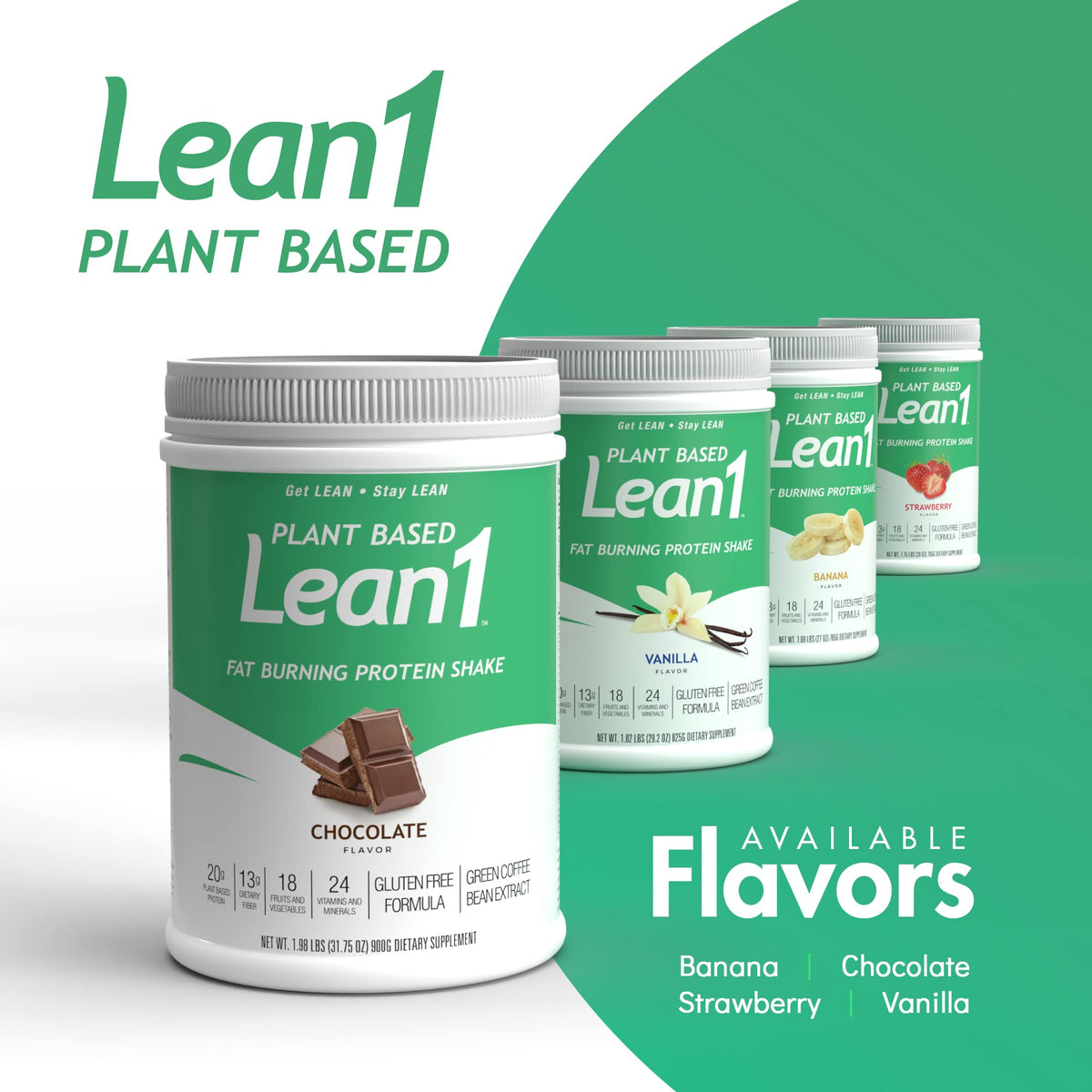 LEAN1 Poudre de remplacement de repas chocolat en préparation