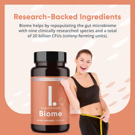 LEANFORGOOD Biome 60 capsules avec vue latérale