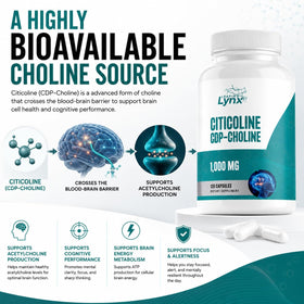 Leaping Lynx Citicoline 1000 mg nutritional information