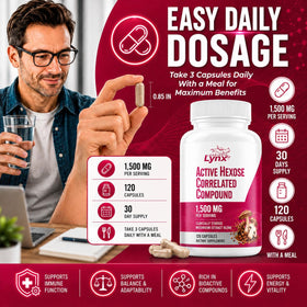 Leaping Lynx Complément Alimentaire Champignon 1500 mg 120 Capsules en situation