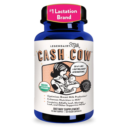 Legendairy Milk Cash Cow complément de lactation 60 capsules vue de face