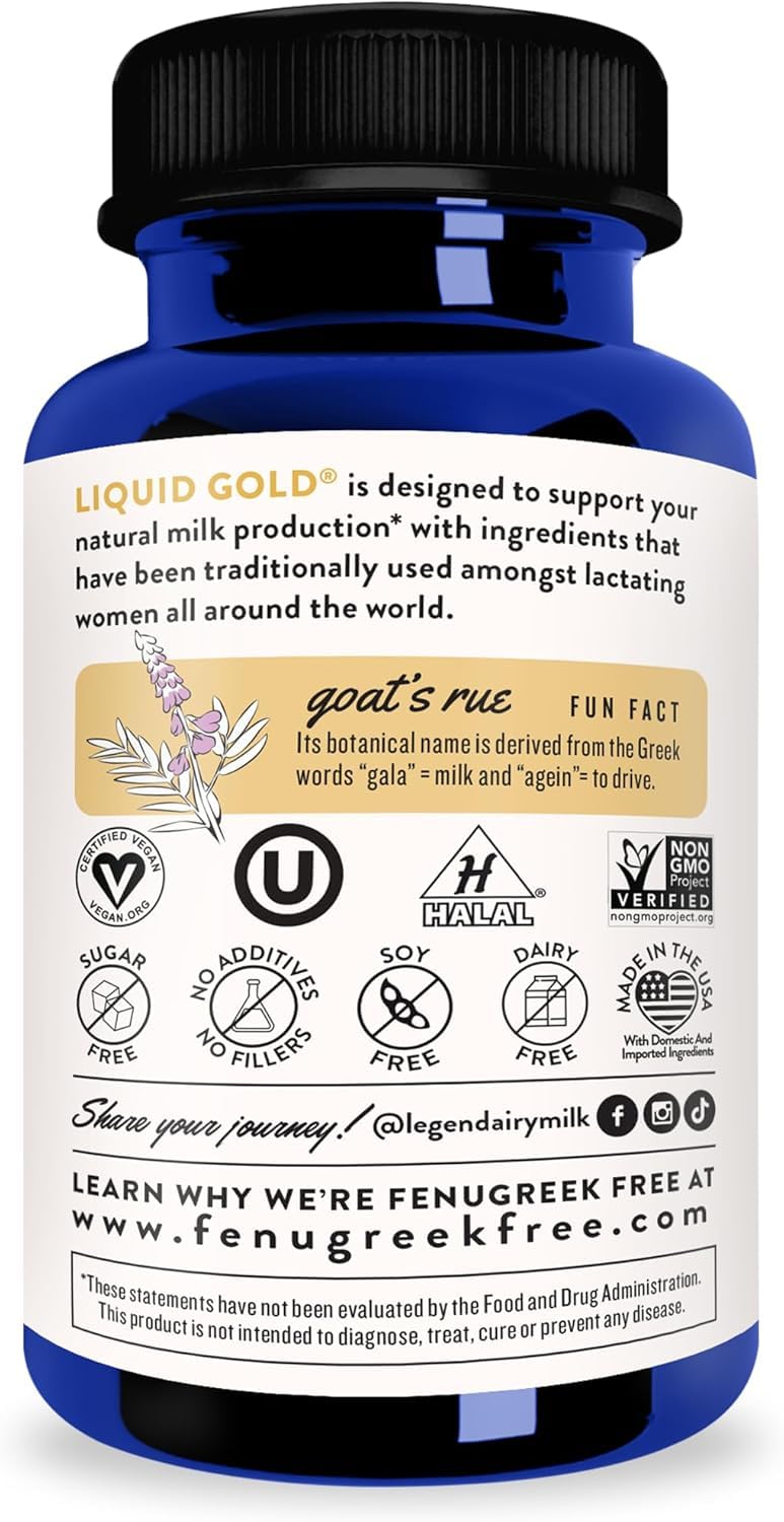 Legendairy Milk Complément Alimentaire Lactation 222g, présentation des ingrédients