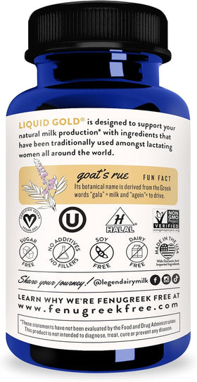 Legendairy Milk Complément Alimentaire Lactation 222g, présentation des ingrédients