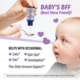 Legendairy Milk Gouttes Probiotiques Bio pour Bébé 10ml sur fond blanc