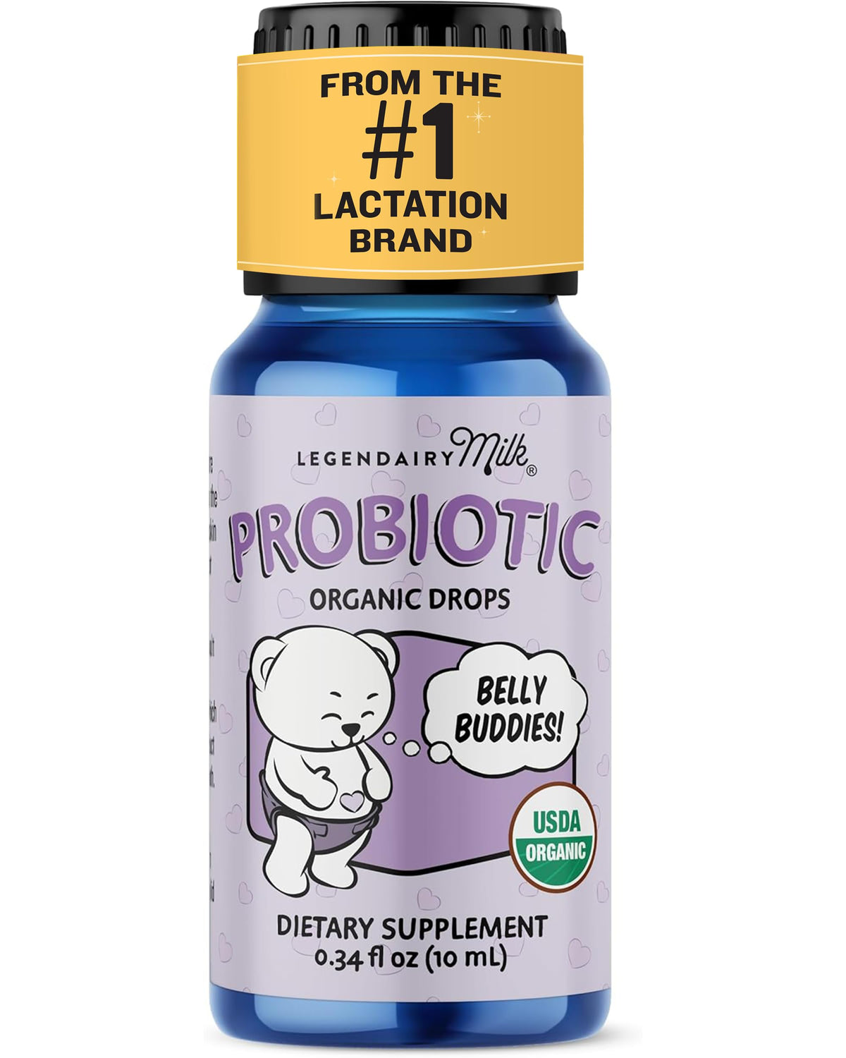 Legendairy Milk Gouttes Probiotiques Bio pour Bébé 10ml vue avant