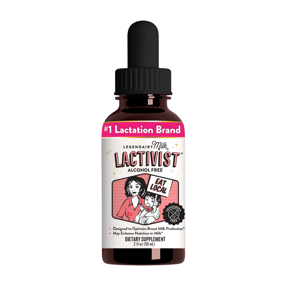 Legendairy Milk Lactivist gouttes de soutien à la lactation 60 ml vue avant