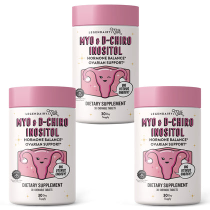 Legendairy Milk Myo Inositol comprimés à mastiquer cerise, avant