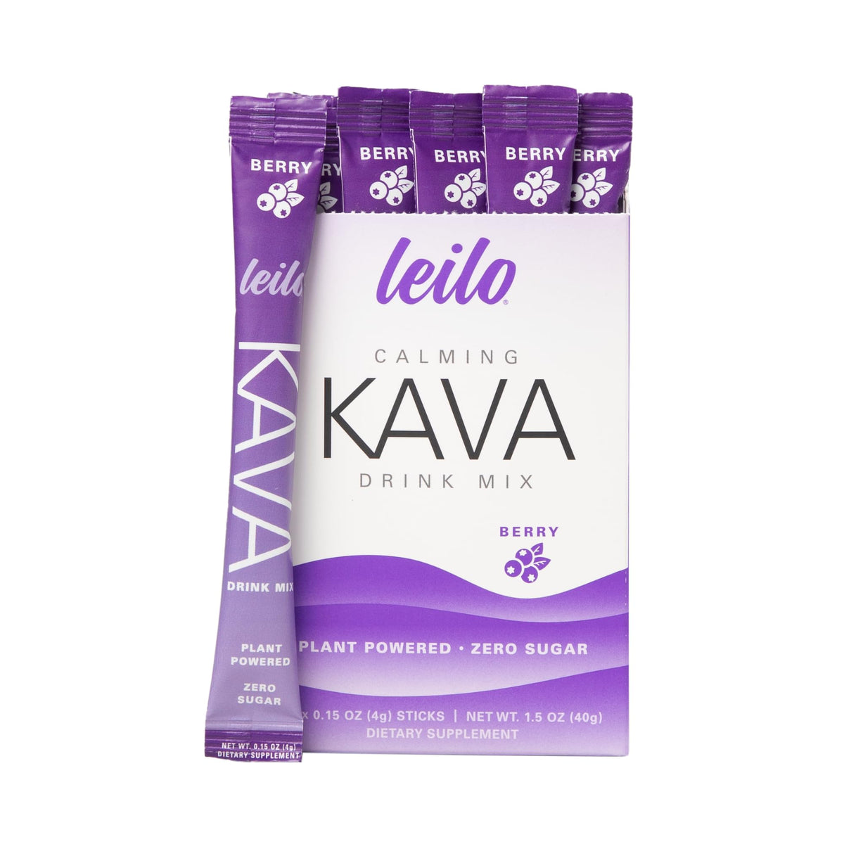 LEILO Mélange de Boisson Kava Berry stick pack avant