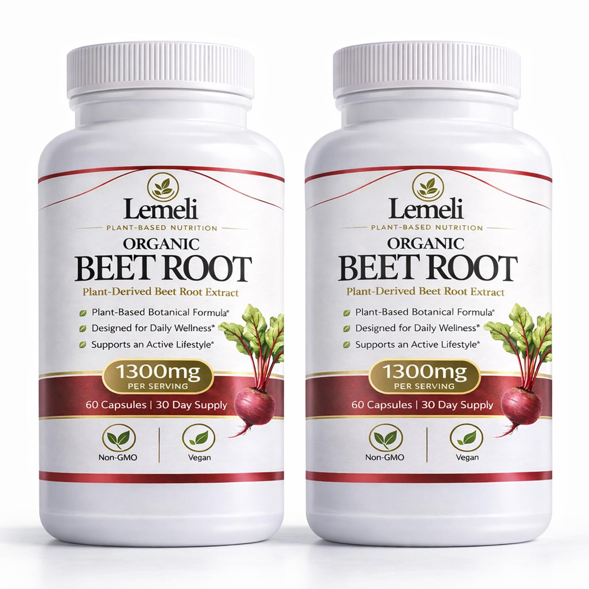 Lemeli Complément Alimentaire Betterave 1300mg capsules avant