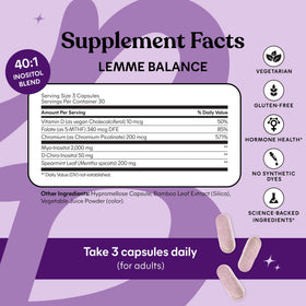 Lemme Capsules de Soutien pour Femmes, prise avec un verre d'eau