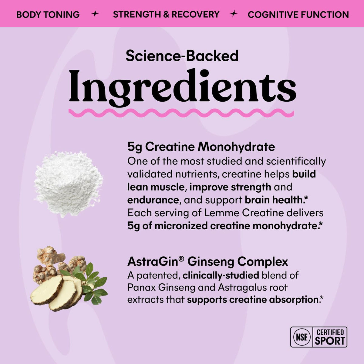 Lemme Gummies de Créatine Monohydrate en gros plan sur une cuillère