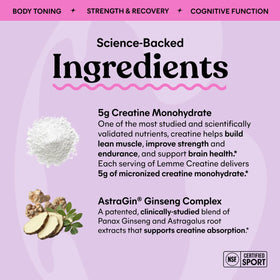 Lemme Gummies de Créatine Monohydrate en gros plan sur une cuillère