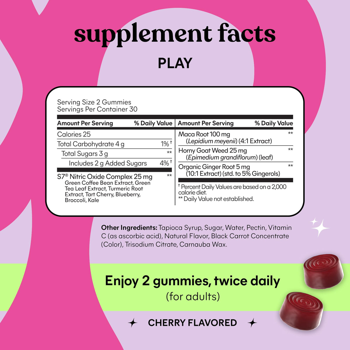 Lemme Play Gummies, présentation avec fruits frais